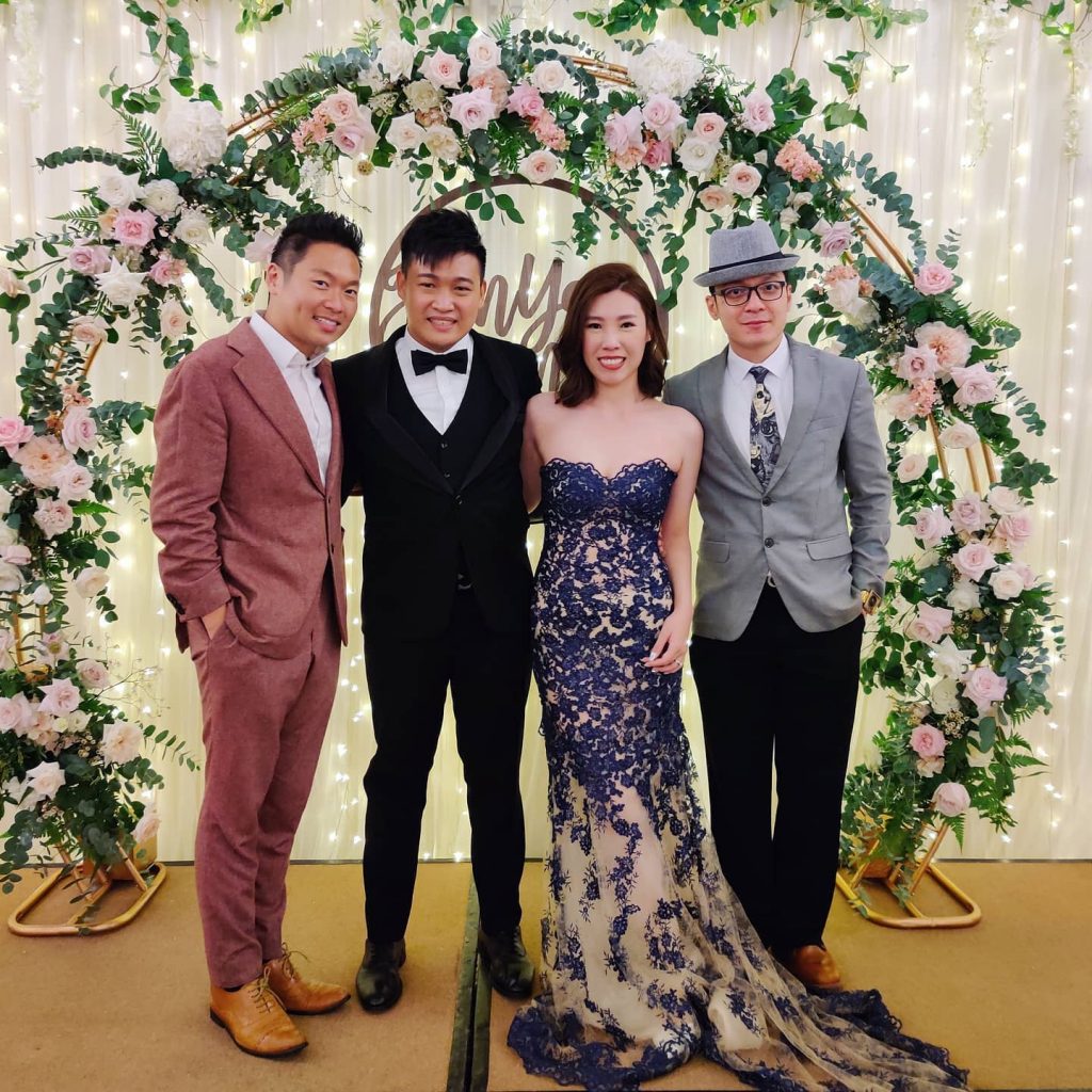 Singapore Emcee James Yang hosting a Wedding