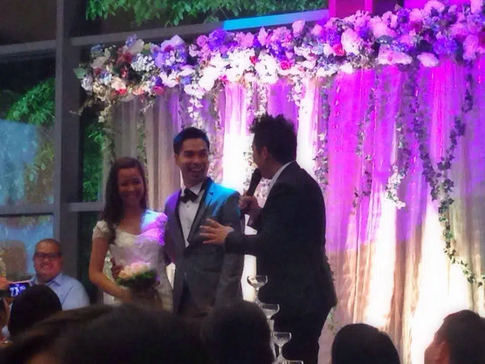 Singapore Emcee James Yang Hosting Wedding Philippines