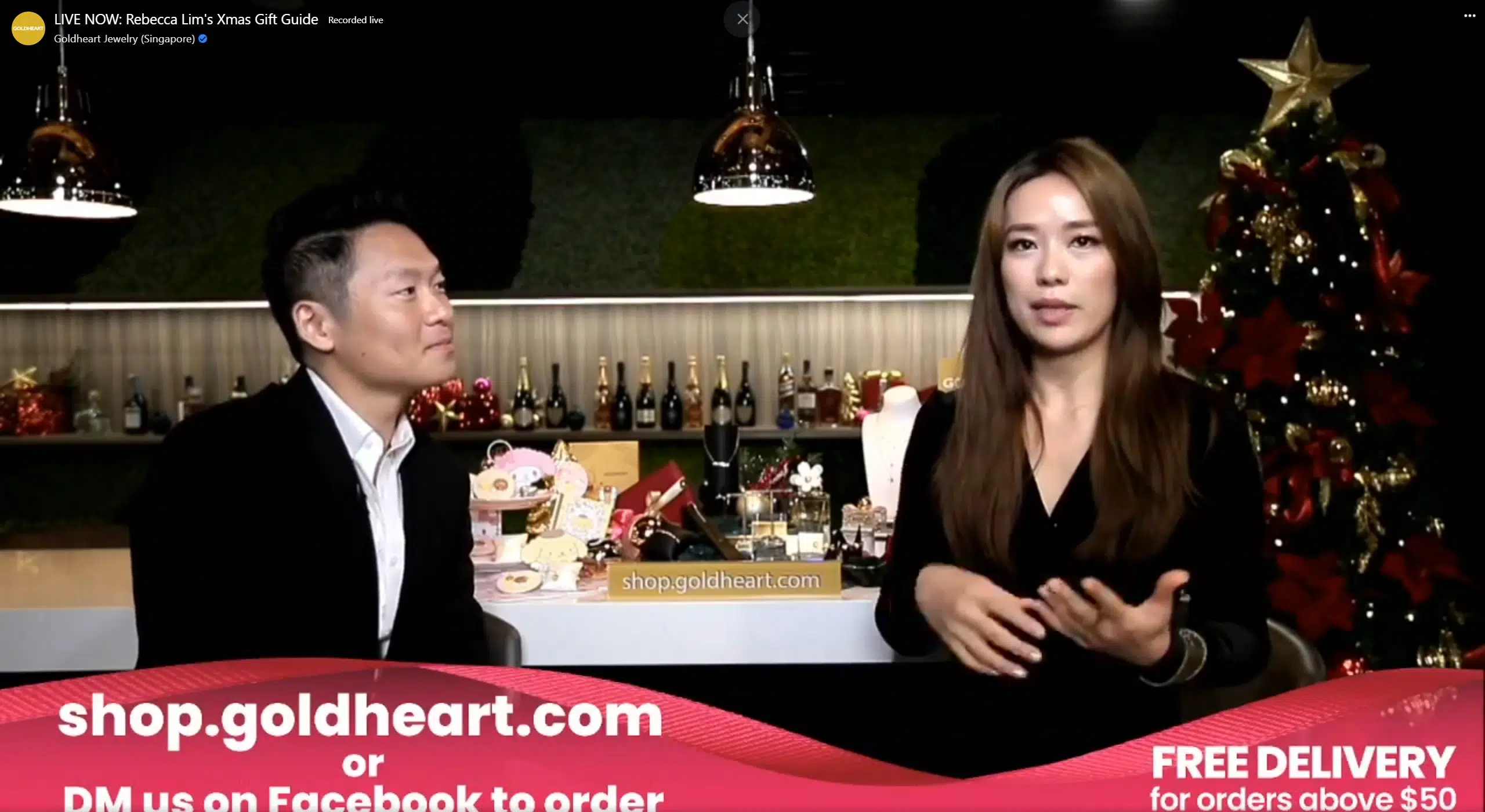 Virtual Events Emcee James Yang with Rebecca Lim & GoldHeart