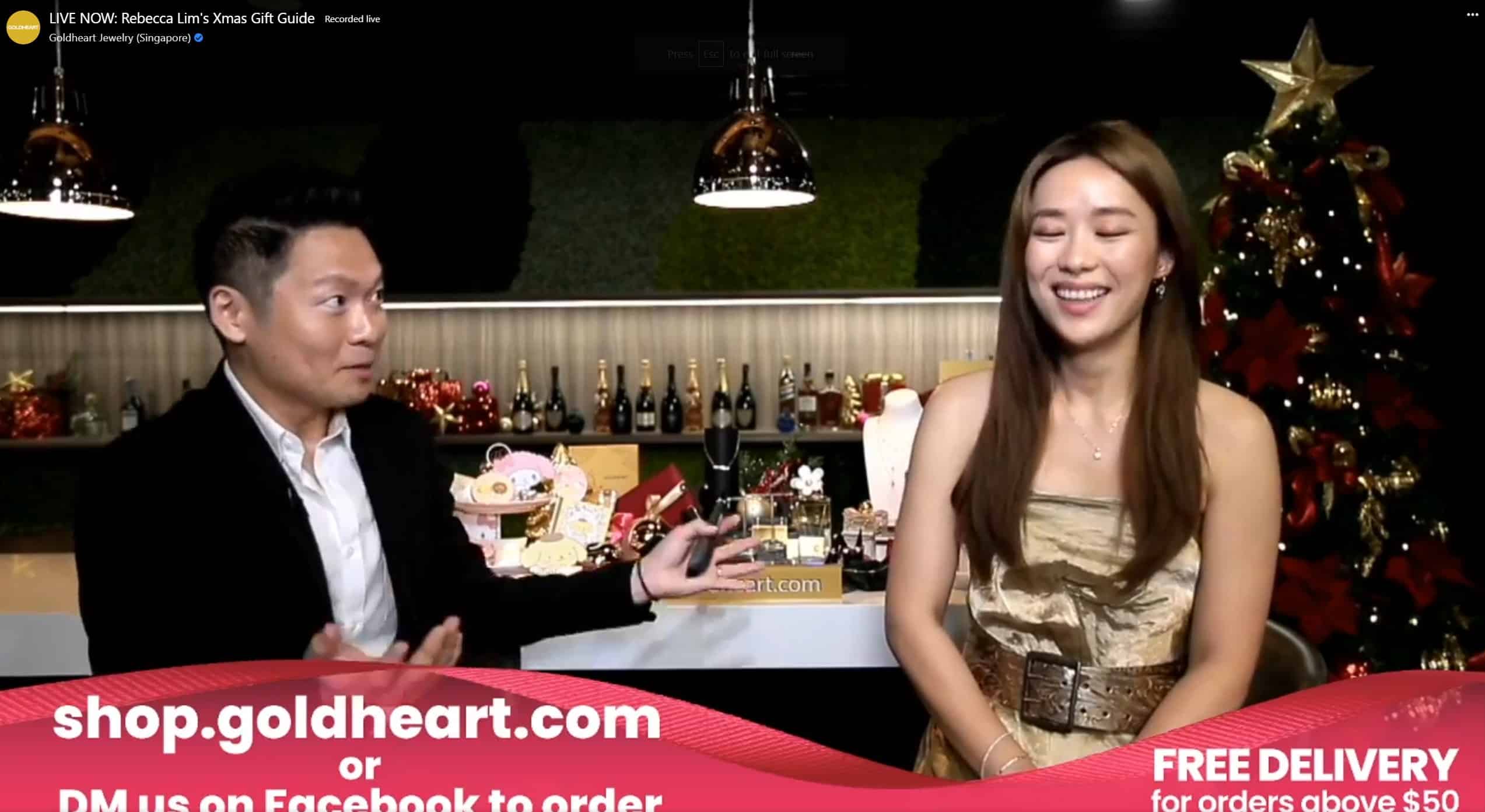 Virtual Events Emcee James Yang with Rebecca Lim & GoldHeart
