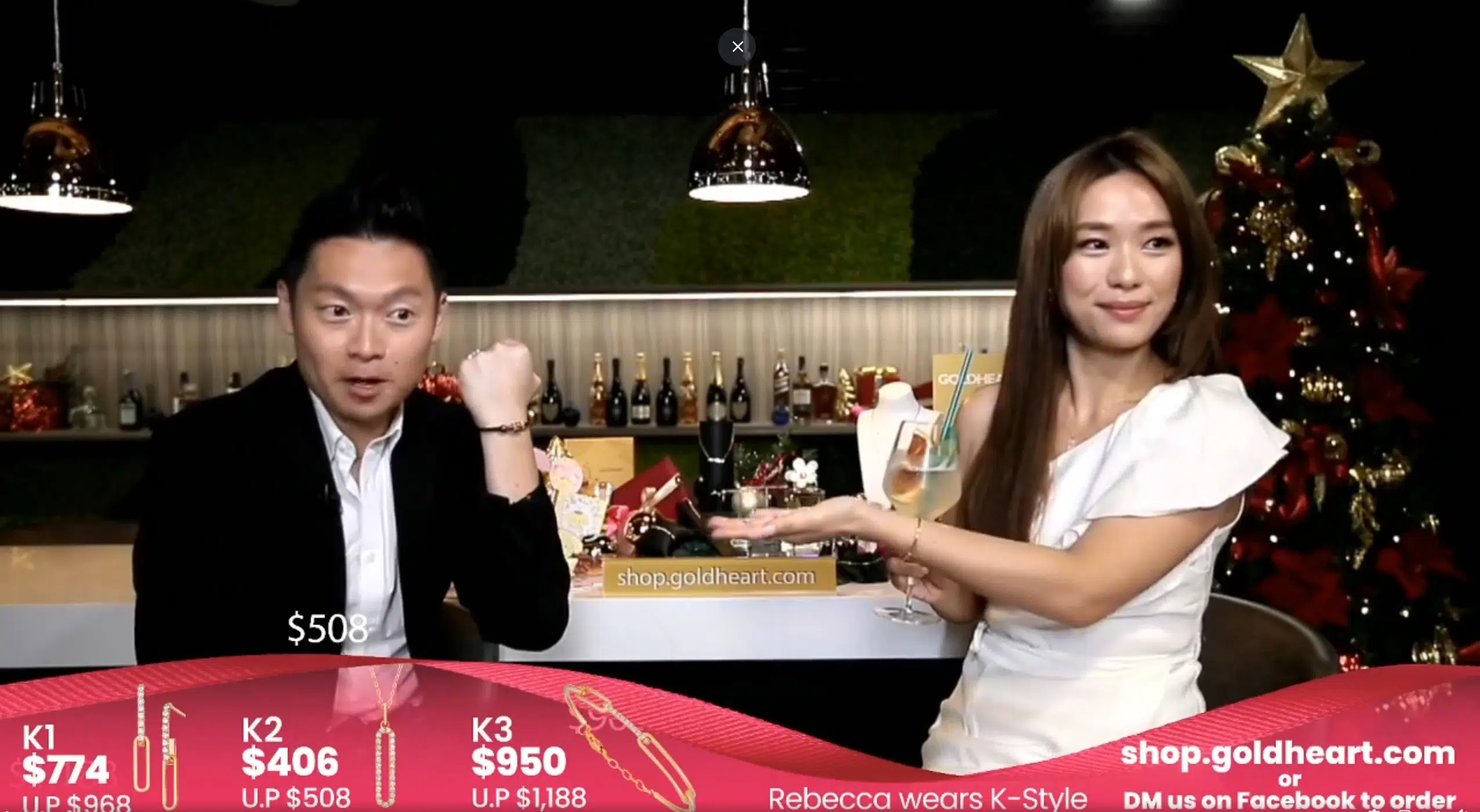 Virtual Events Emcee James Yang with Rebecca Lim & GoldHeart