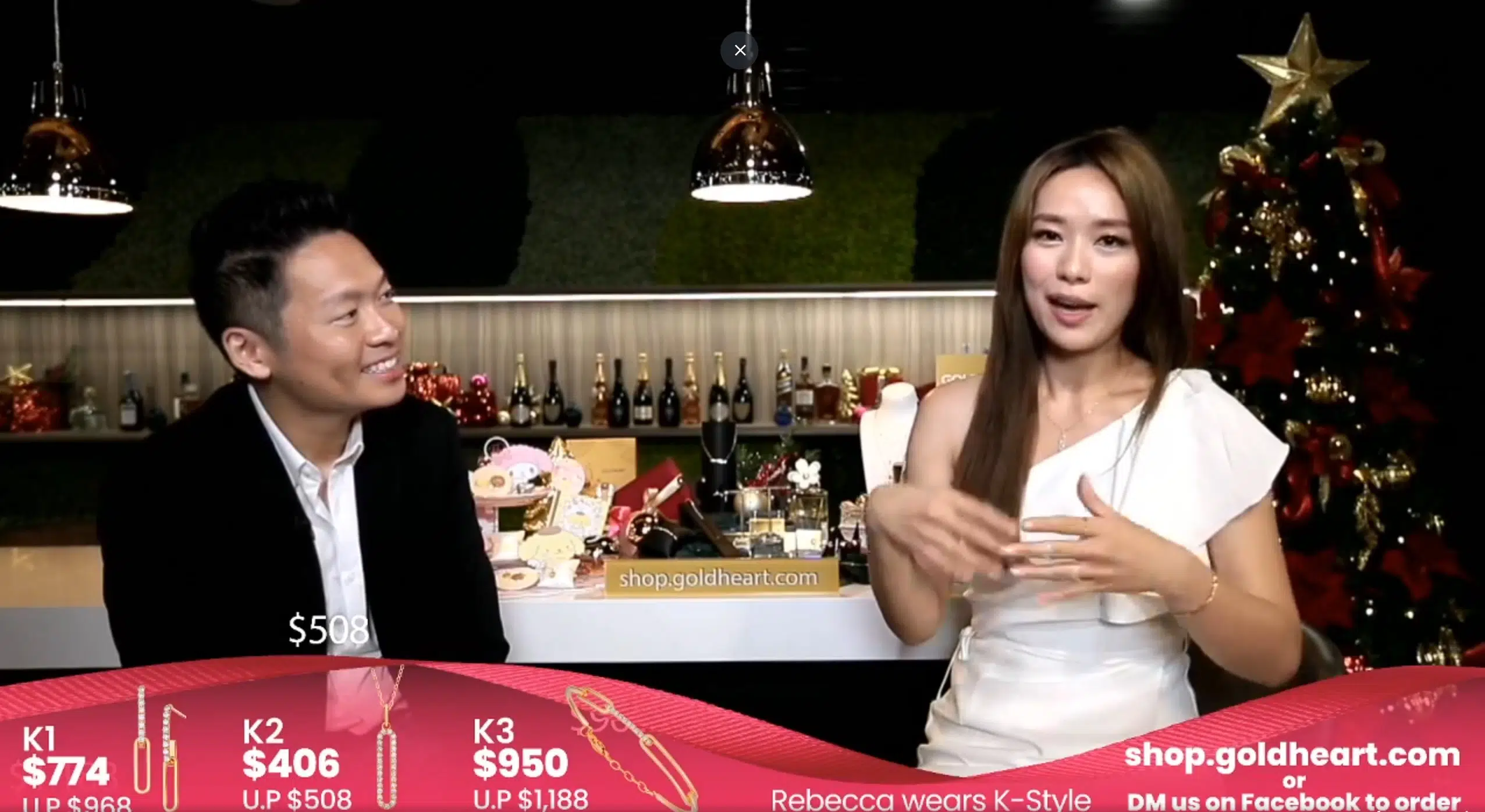 Virtual Events Emcee James Yang with Rebecca Lim & GoldHeart