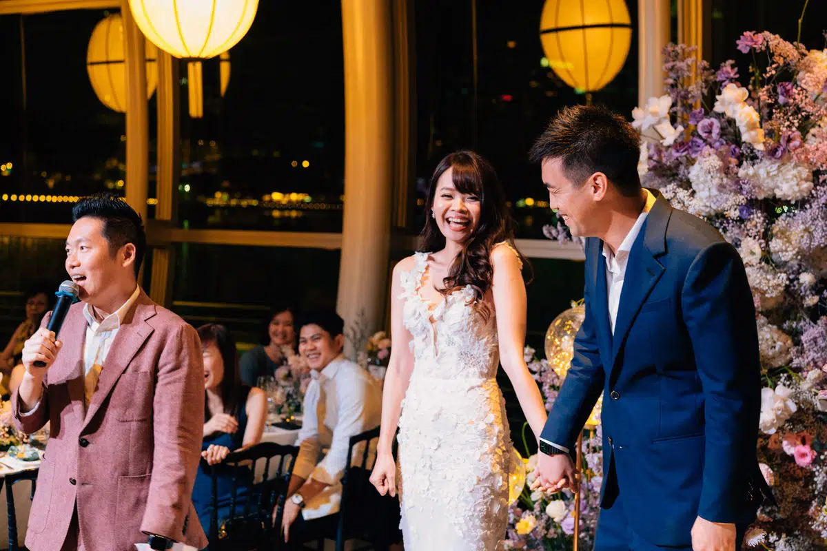 Wedding Emcee Singapore James with Joel & Evangeline