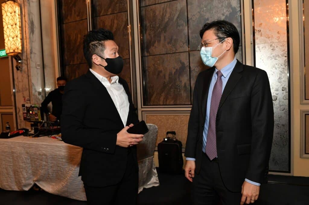 Professional Emcee Singapore James Yang & Minister Lawrence Wong