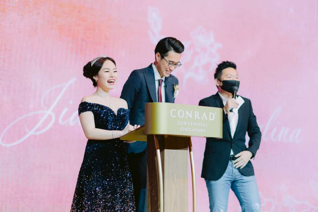 Professional Emcee Wedding Emcee Singapore James Yang - Angelina & JJ
